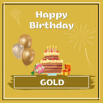 Gold Birthday Surprise