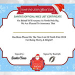 Being NICE Santa’s Certificate – Christmas Gift