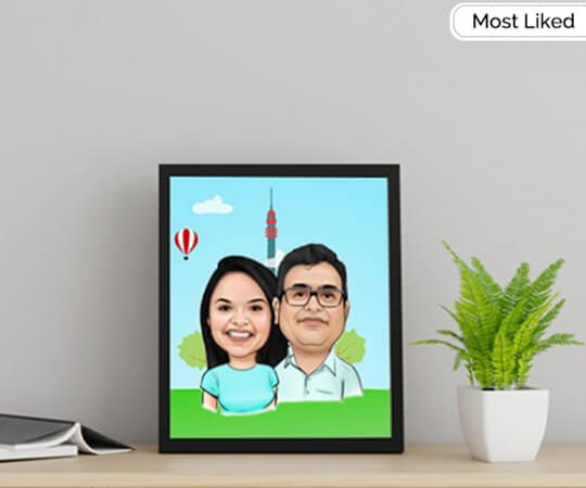 Sibling Love Caricature