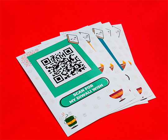 Diwali QR Greeting Cards