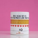 Love scale mug