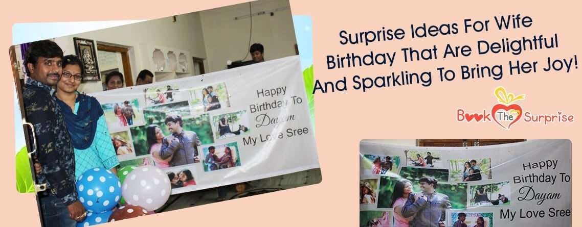 surprise ideas for wife birthday