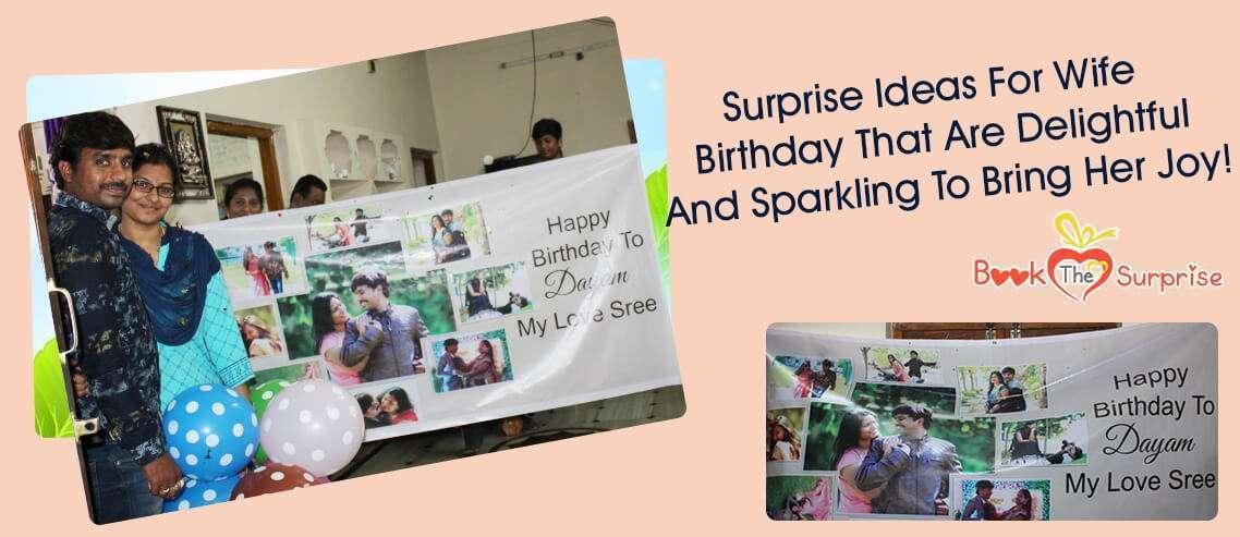 surprise ideas for wife birthday