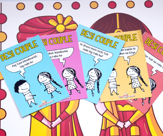 Desi Couple Cards