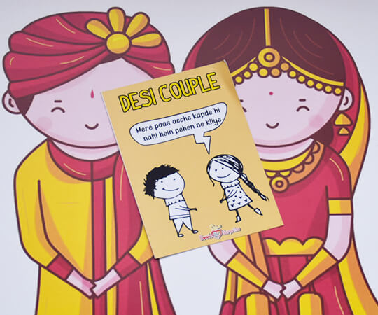 Desi Couple Cards