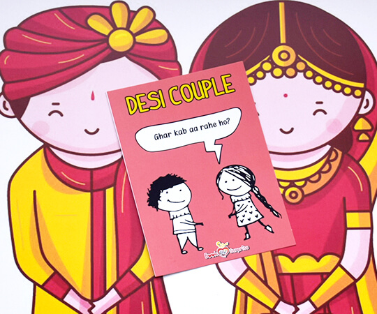 Desi Couple Cards