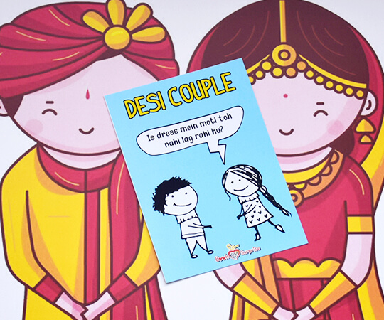 Desi Couple Cards