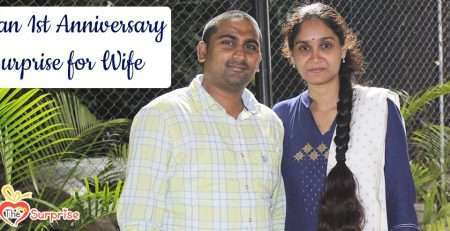 1st anniversary surprise for wife