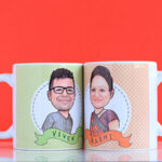 Couple caricature mug 3