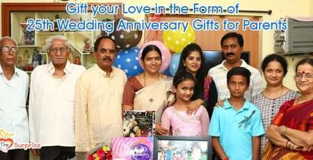 25th wedding anniversary gifts for parents