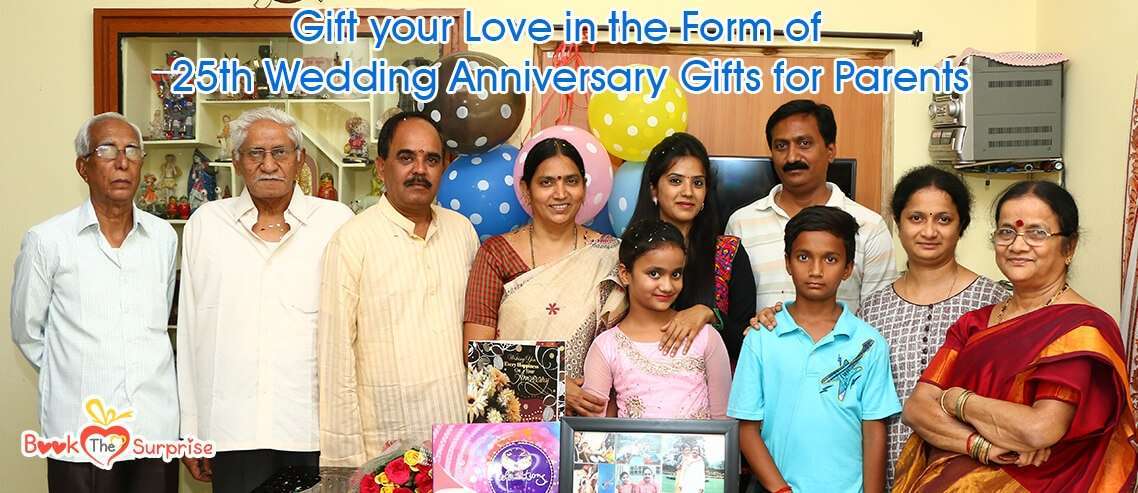 25th wedding anniversary gifts for parents