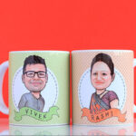 Couple caricature mug 1