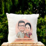Caricature Couple Cushion 2