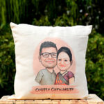 Caricature Couple Cushion 1