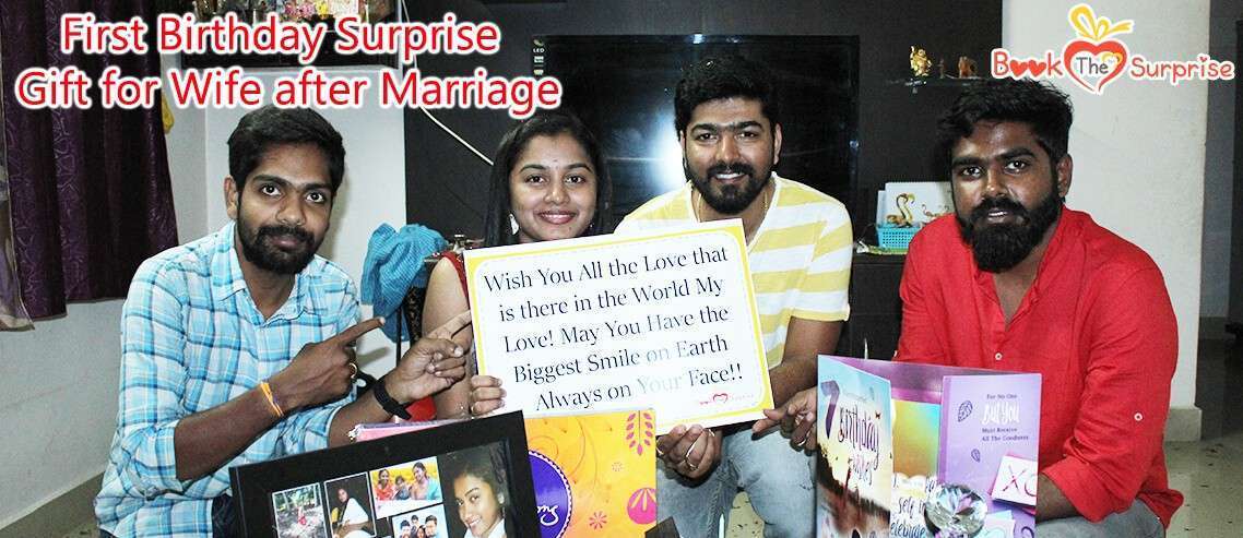 first birthday surprise gift for wife after marriage