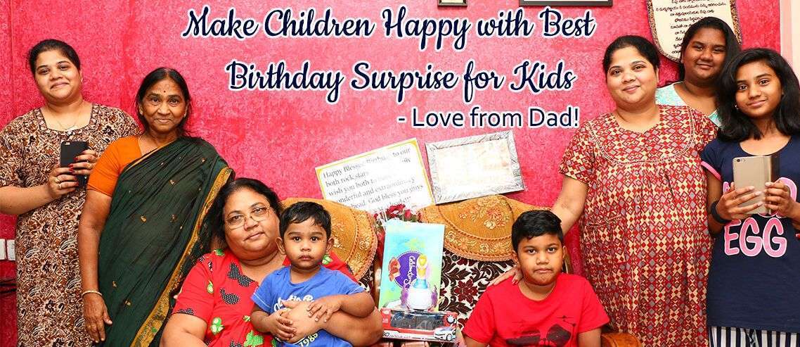 Birthday surprise for kids