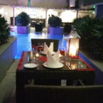 Fine Dining by Moondrenched Poolside