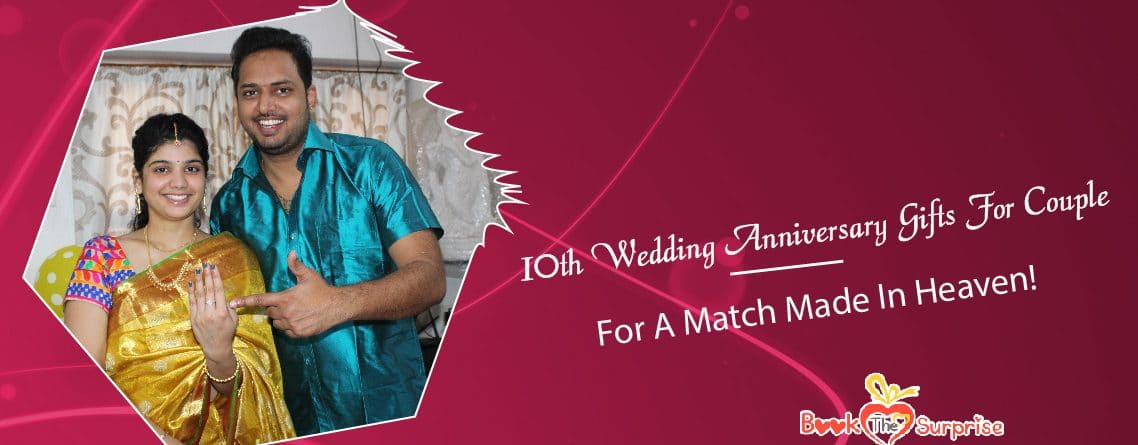 10th wedding anniversary gifts for couple