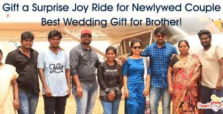 surprise joy ride for newlywed couple