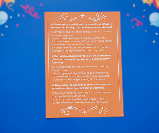 Birthday Contract