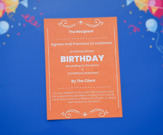 Birthday Contract