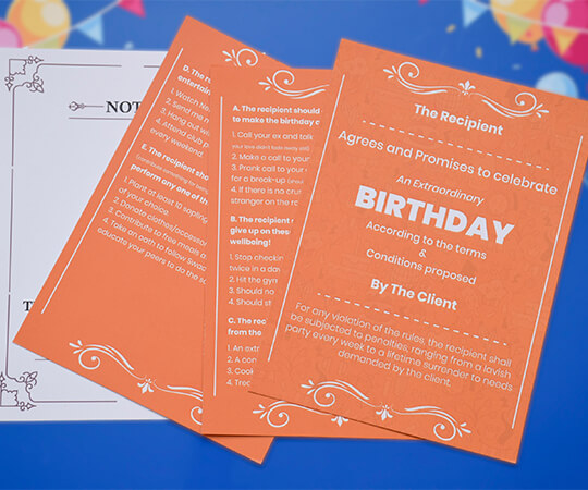 Birthday Contract
