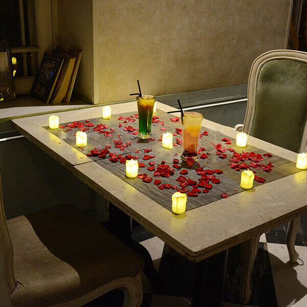 Classy Indoor Candle Light Dinner