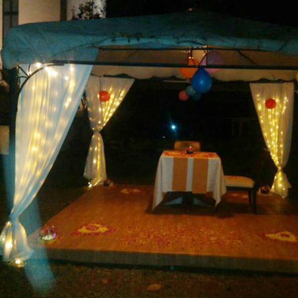 Private Cabana Dining at Golkonda Resorts