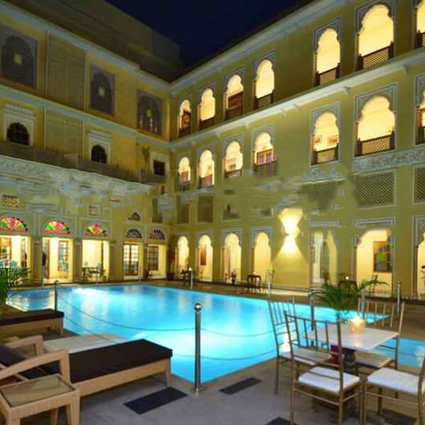 Swanky Indoor Dining at Nirbana Palace