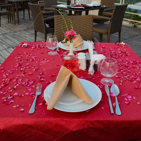 Open Air Pool Side Dining at Marigold