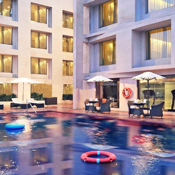Plush Poolside Candle Light Dining at Sheraton