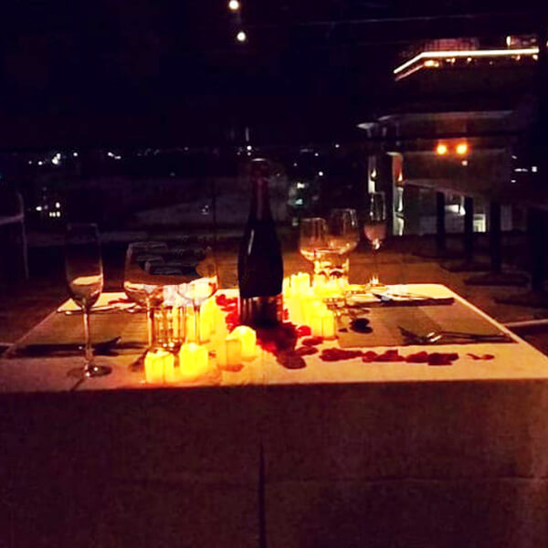 Ambient Rooftop Candle Light Dinner at Mall 21