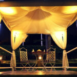 Flamboyant Cabana Candlelight Dining in Garden