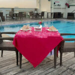 Open Air Pool Side Dining at Marigold