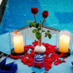 Serene Poolside Dinner