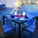 Serene Poolside Dinner 2