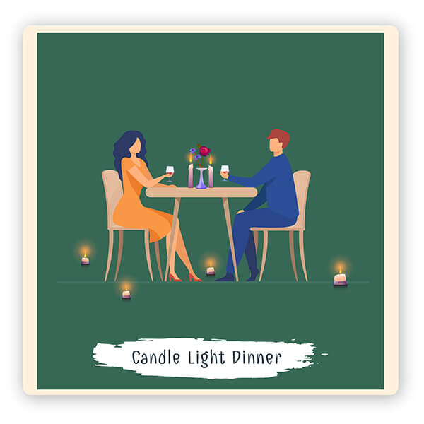 delhi candle light dinner