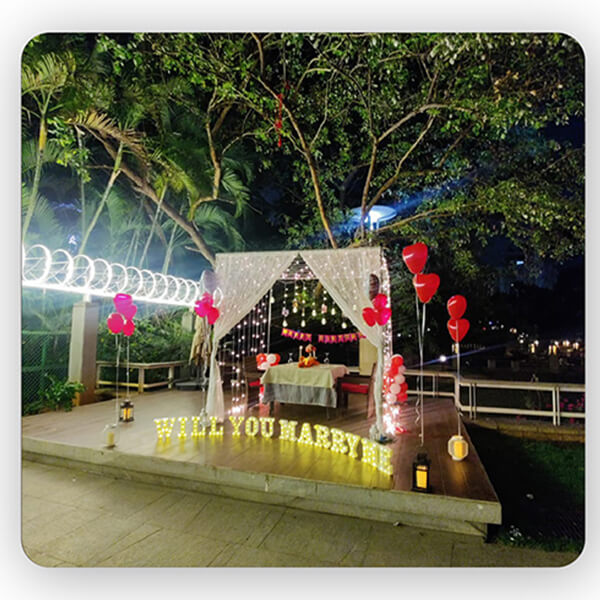 Cabana Candle Light Setup At Ellaa Hotel 15