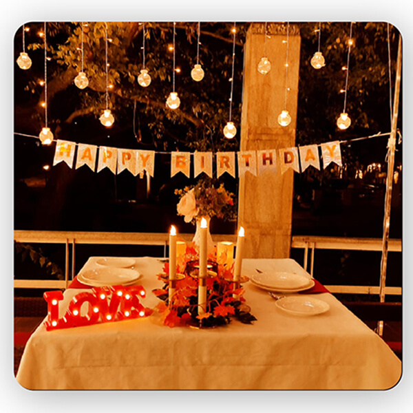 Cabana Candle Light Setup At Ellaa Hotel 22