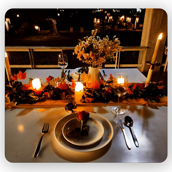 Open Area Candle Light Dinner at Ellaa Hotel Main