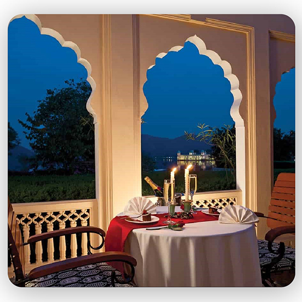 Indoor Romantic Dining at Souvenir Peppermint Hotel Jaipur