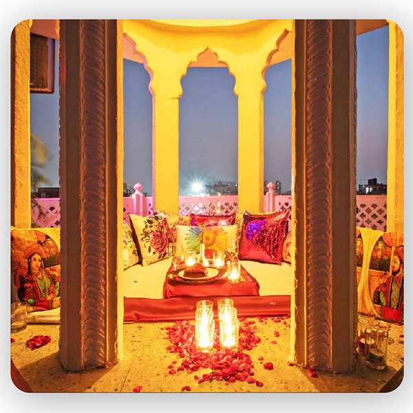 Moonlight Candlelight Dinner at Villa Princessa Jaipur