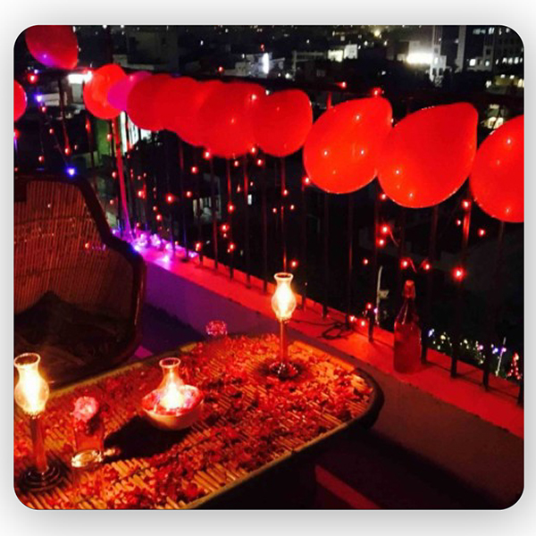 Open Air Candle Light Dinner at SkyDeck Jaipur