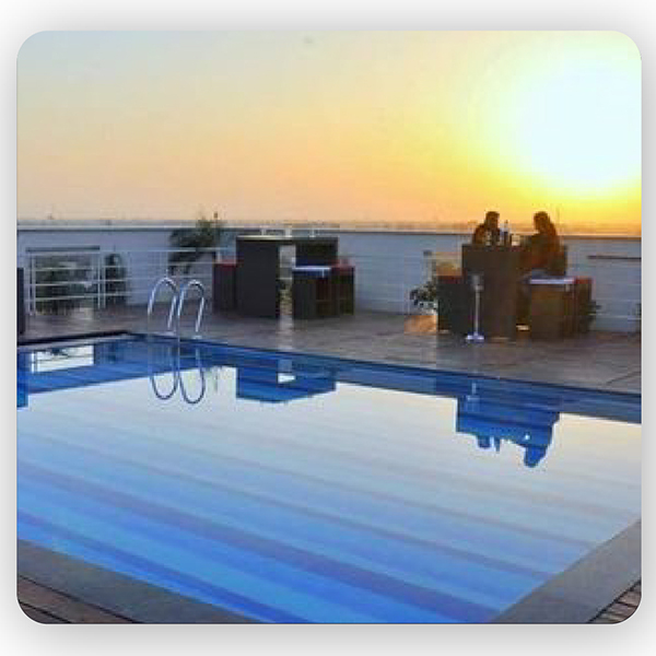 Open Air Pool Side Dining at Marigold Jaipur