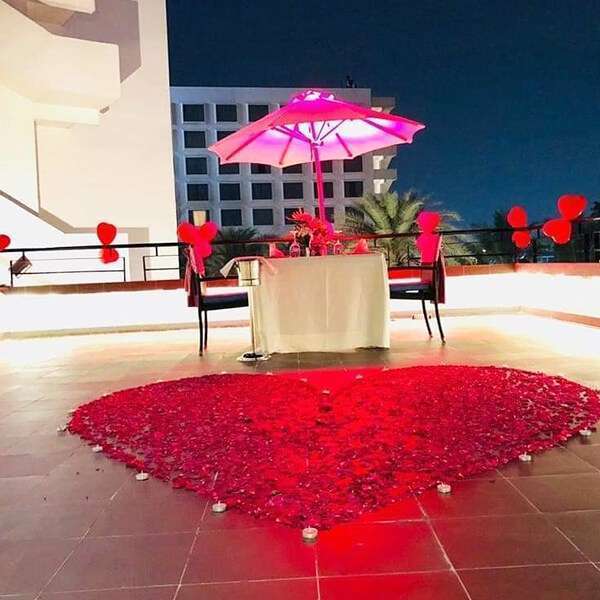 Rooftop Candle Light Dinner