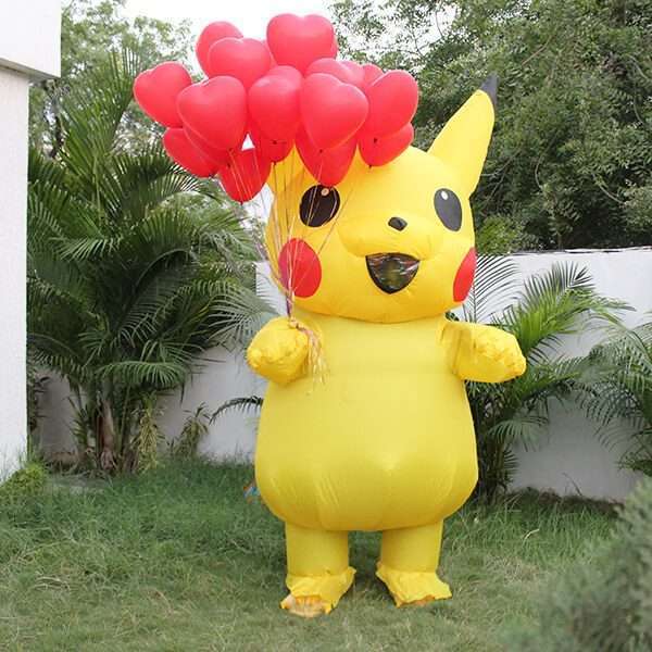Pikachu with Balloon Surprise